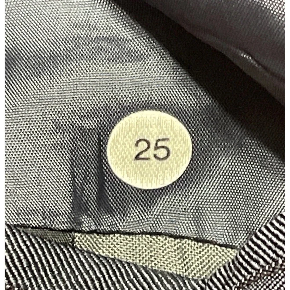 Ermenegildo Zegna Wool Suit Jacket Mens Size 42 German 25 Gray Pinstripe VTG 80s